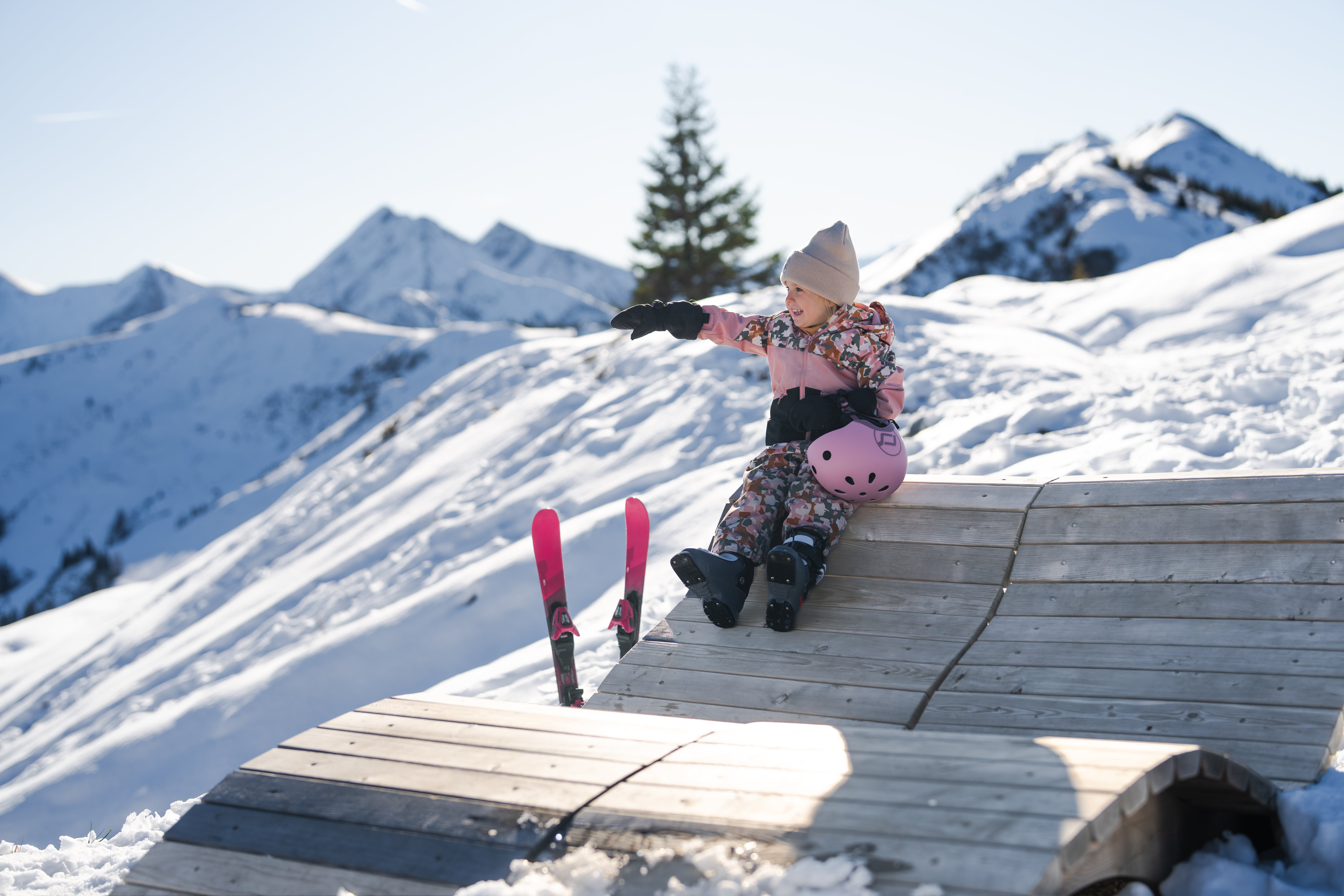 XXS-S Ski Helmet - Rose